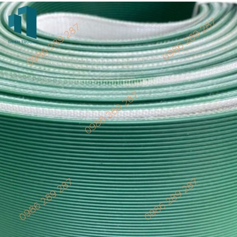 Băng Tải PVC Xanh Sọc
